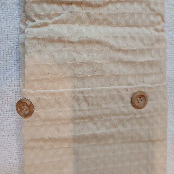 COLUMBINE CODY 100% COTTON WAFFLEWEAVE PILLOW SHAM - STANDARD SIZE, ECRU - Picture 7 of 8